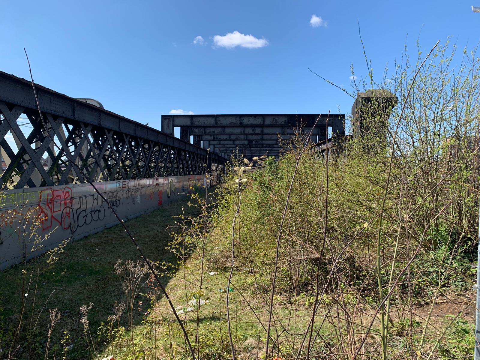 Andy Burnham, Marcus Johns, and Manchester Labour are proposing in their manifesto to create a new urban park in Castlefield using the unused Castlefield Viaduct